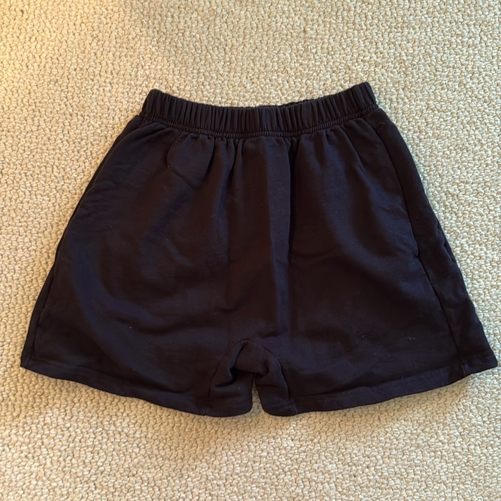 NWOT Wol Hide Easy Shorts Organic Cotton in Black Size Small